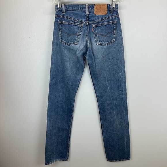 ⭐️Vintage Levi’s House of Sisson custom altered acrylic paint stripe jeans - Picture 2 of 12